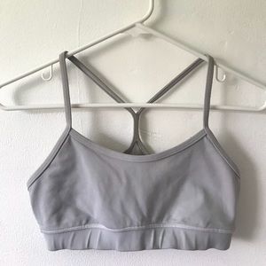 LULULEMON very light grey SPORTS BRA